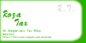 roza tax business card